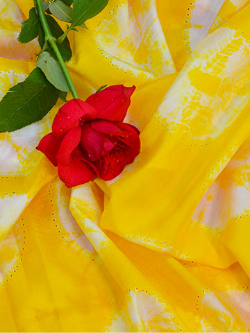 FM yellow Dabu Print