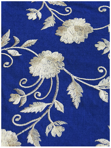 Blue White Rose Denim