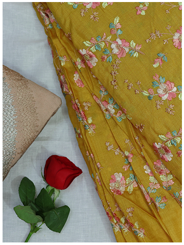 Monga Silk Flower Yellow