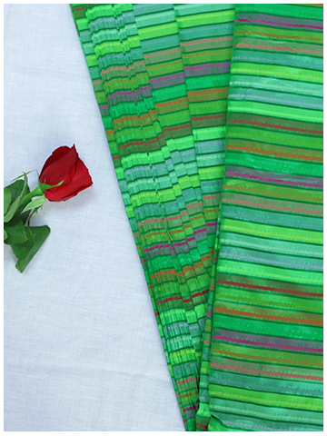 Peacock Green Seersucker