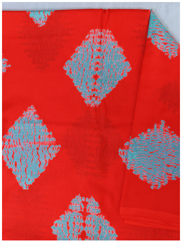 Red Shibori Diamond shape