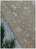 Monga Silk Embroidery Jaal-Beige
