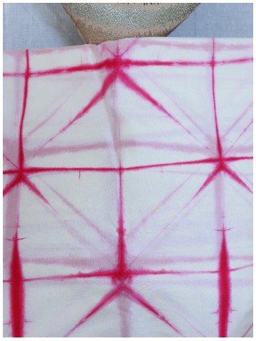 White Pink Shibori