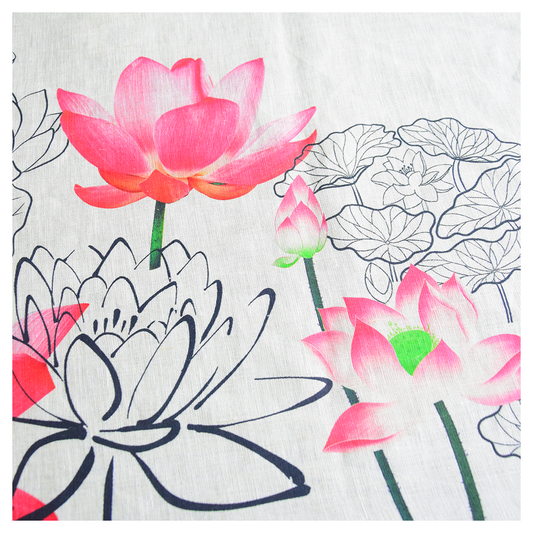 Multi Colour Linen Fabric