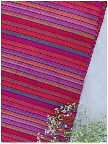 Magenta Pink Seersucker