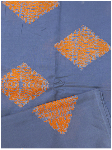 Blue Shibori Diamond shape