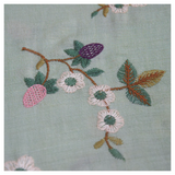 Monga Silk Embroidery Jaal- Green