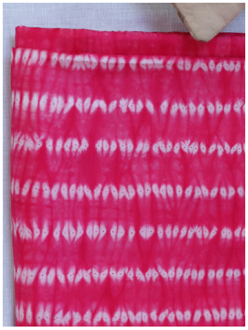 Pink Dabu Shibori
