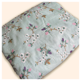 Monga Silk Embroidery Jaal- Green