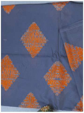 Blue Shibori Diamond shape