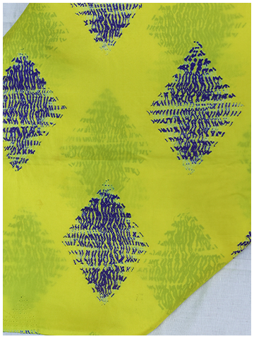 Yellow Shibori Diamond shape