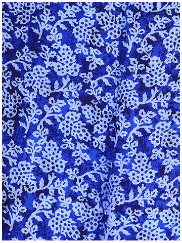 Blue Lagoon Mosaic block print