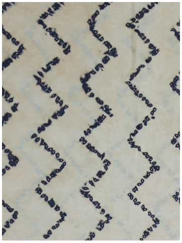 Brown Shibori Zigzag