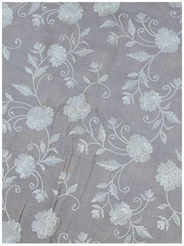 Monga Silk Embroidery Jaal-Beige