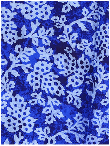 Blue Lagoon Mosaic block print