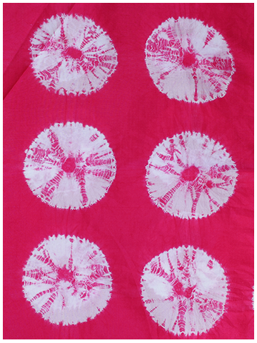 Vibrant pink shibori