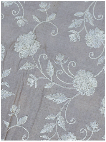 Monga Silk Embroidery Jaal-Beige