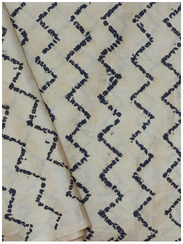 Brown Shibori Zigzag