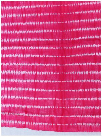 Pink Dabu Shibori