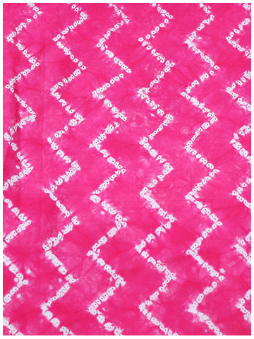 Pink Shibori Zigzag Print