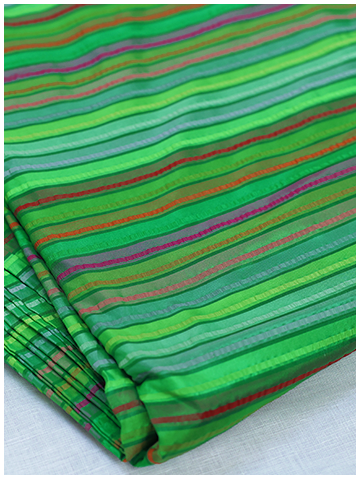 Peacock Green Seersucker