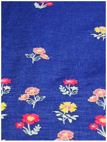 Denim Floral Print