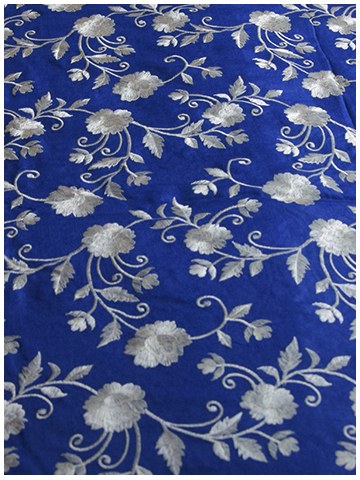 Blue White Rose Denim