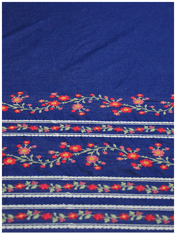 Monga Jaal Fabric Flowers Bloom