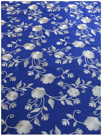 Blue White Rose Denim