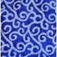 Blue Indigo Spiral Block Print fabric Pattern.