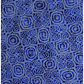 Indigo Floral Lattice