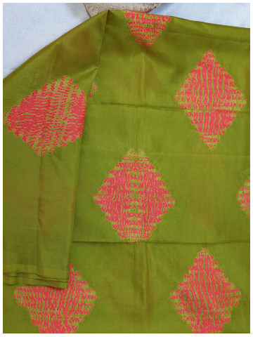 Green shibori Pink Diamond