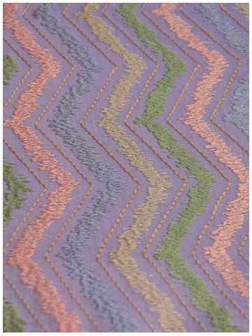 Zig Zag Pattern Embroidery