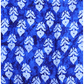INDIGO FLOWER/ LEAF BLOCK PRINT