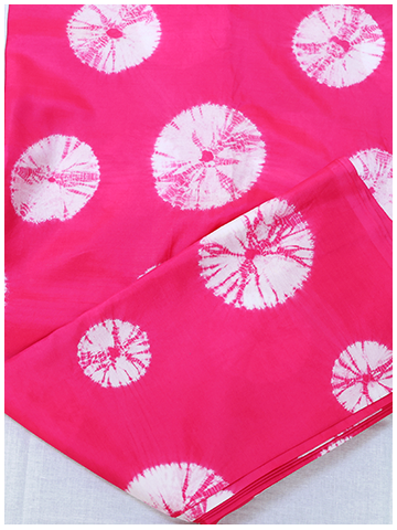 Vibrant pink shibori