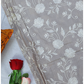 Monga Silk Embroidery Jaal-Beige