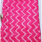 Pink Shibori Zigzag Print