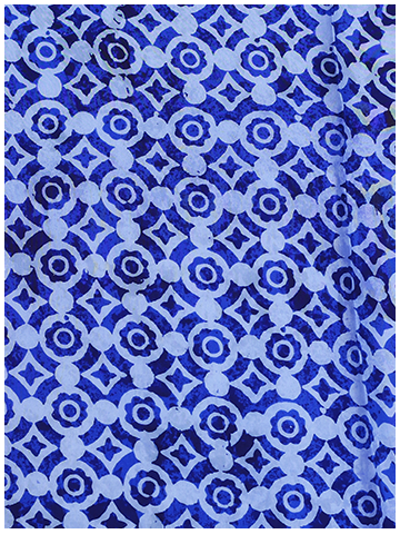 INDIGO GEOMETRIC BLOCK PRINT