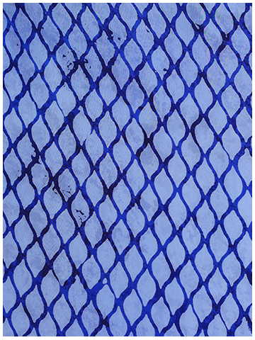 INDIGO DIAMOND SHAPED BLOCK PRINT