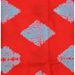 Red Shibori Diamond shape