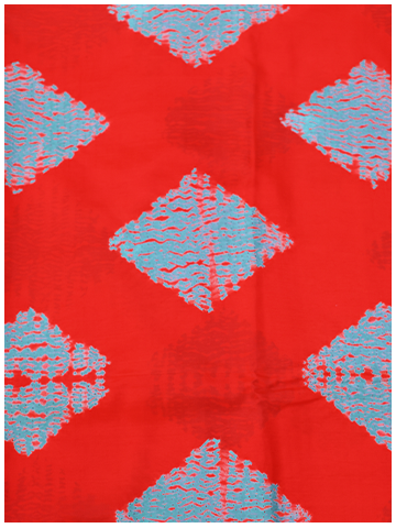 Red Shibori Diamond shape