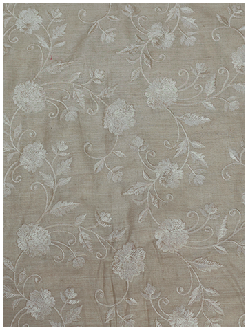 Monga Silk Embroidery Jaal-Beige
