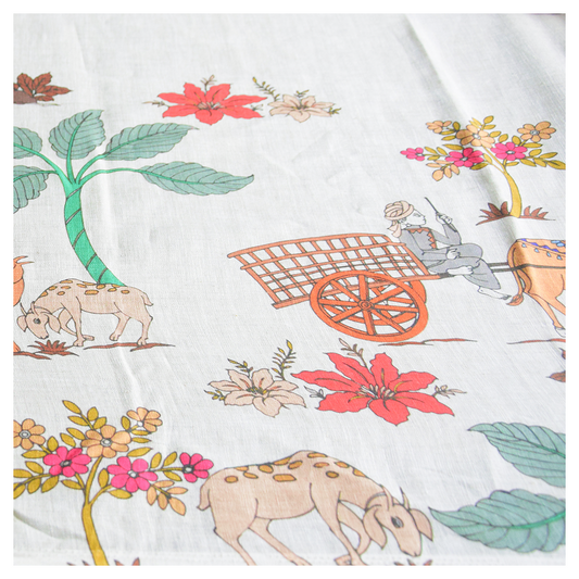 Linen rural pattern