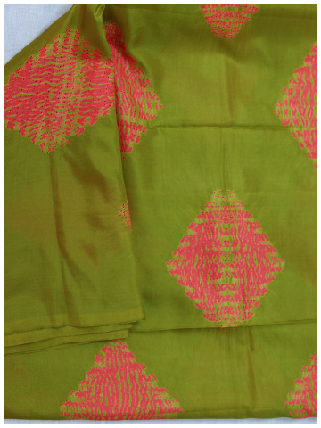 Green shibori Pink Diamond