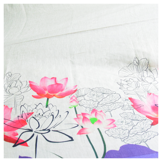 Multi Colour Linen Fabric