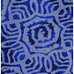 Indigo Floral Lattice