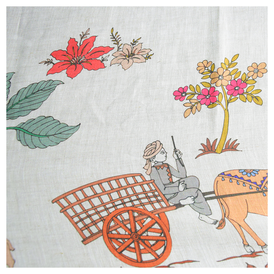 Linen rural pattern