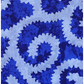 Blue Indigo Spiral Block Print fabric Pattern.